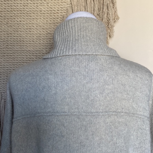 360 Cashmere Heather Grey Turtleneck Small - Picture 6 of 11